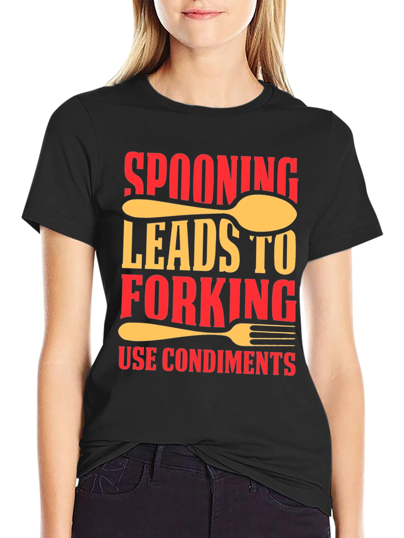 Spooning Leads to Forking T-Shirt