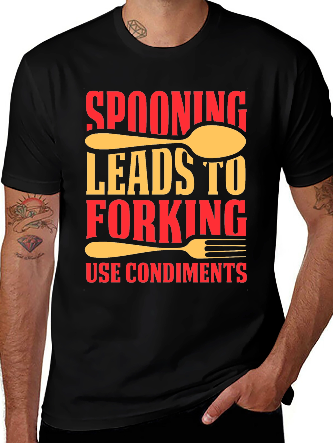 Spooning Leads to Forking T-Shirt