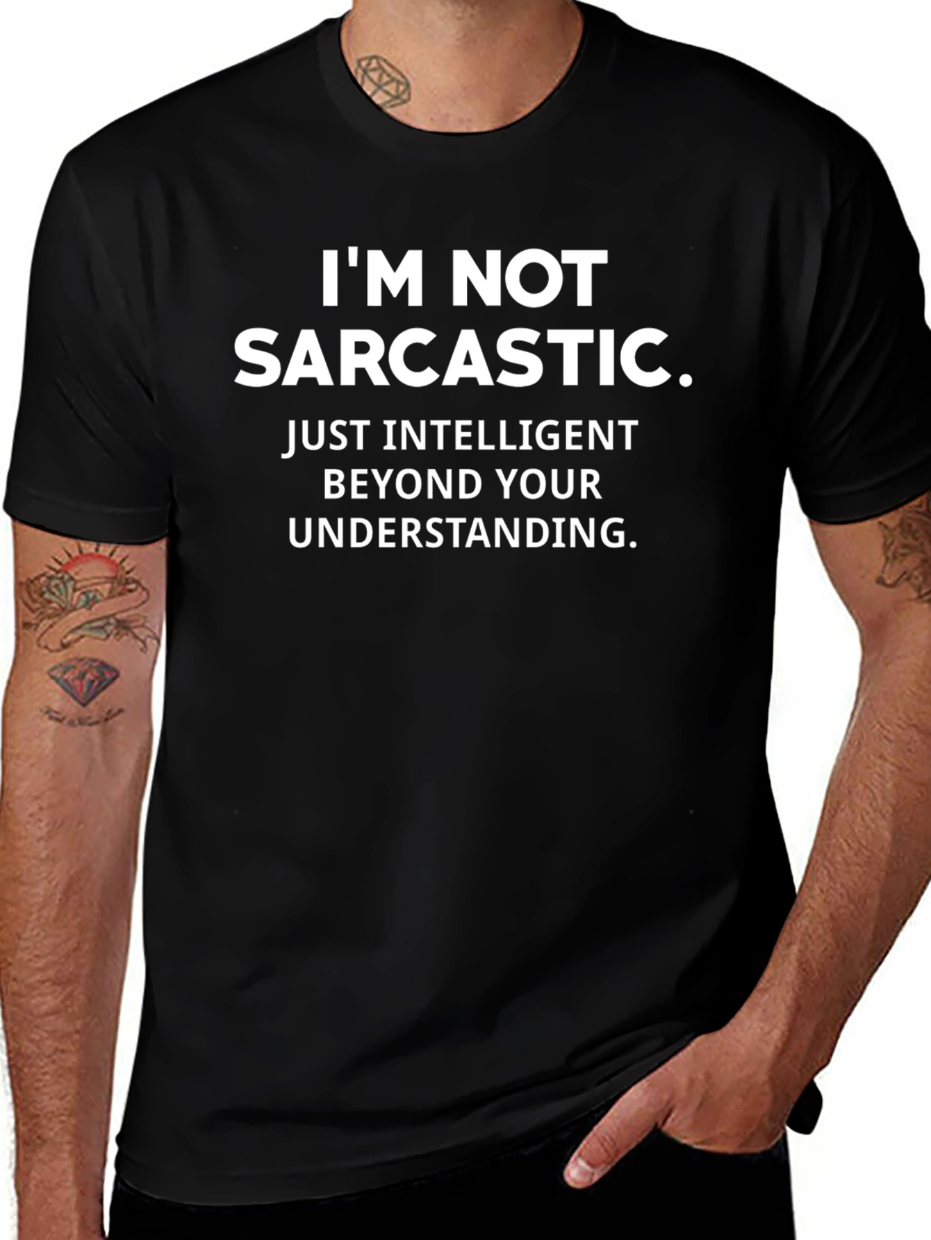 Sarcastic Intelligent Graphic Novelty T-Shirt