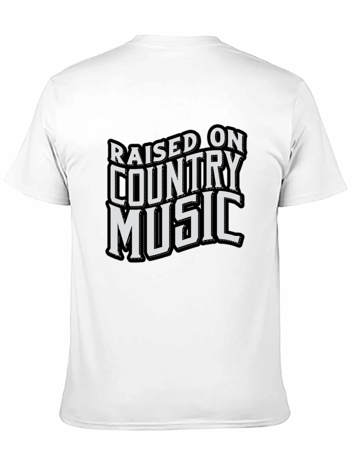 Raised on Country Music Graphic T-Shirt