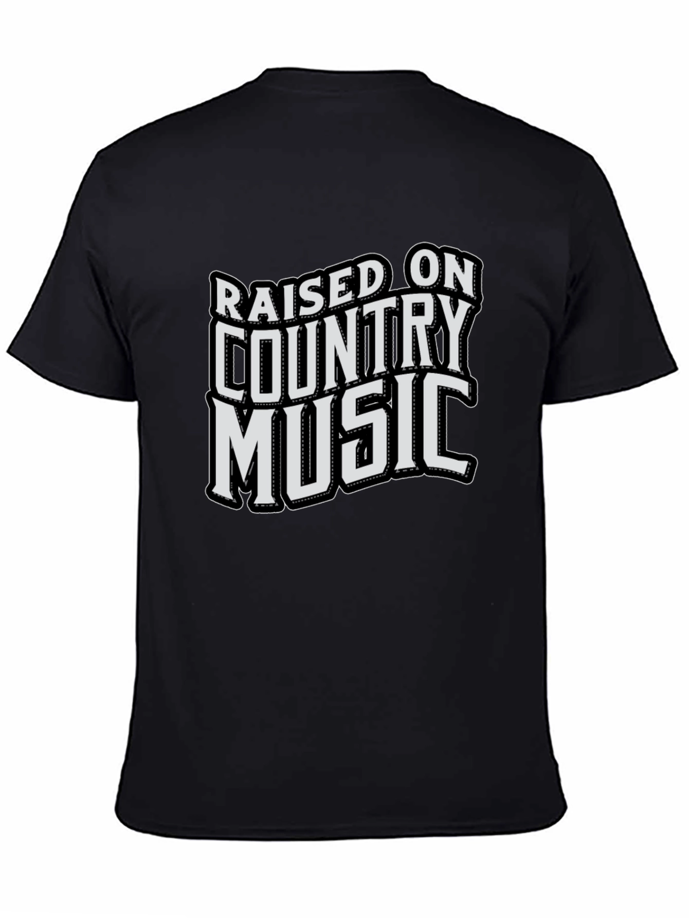 Raised on Country Music Graphic T-Shirt