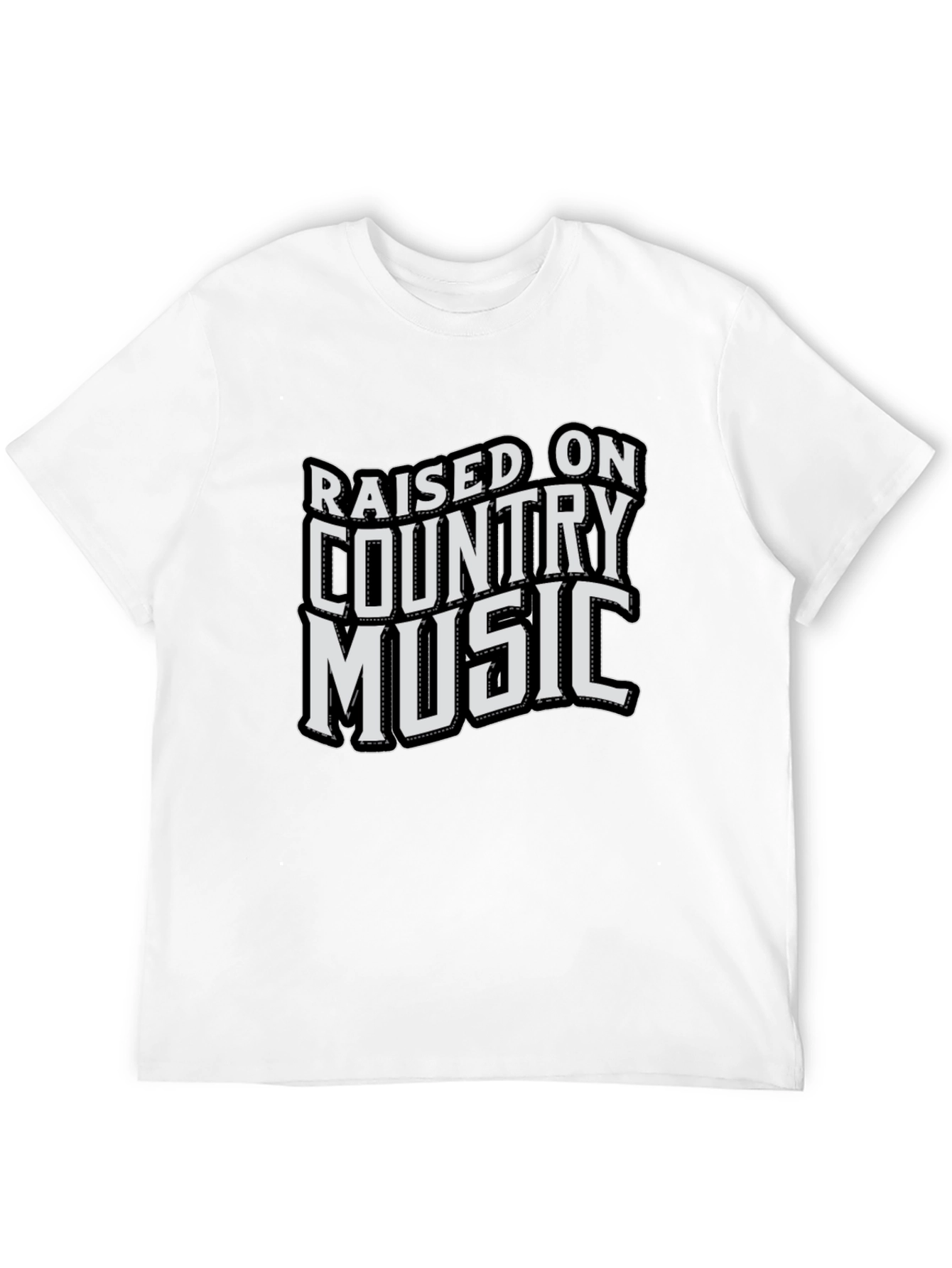 Raised on Country Music Graphic T-Shirt