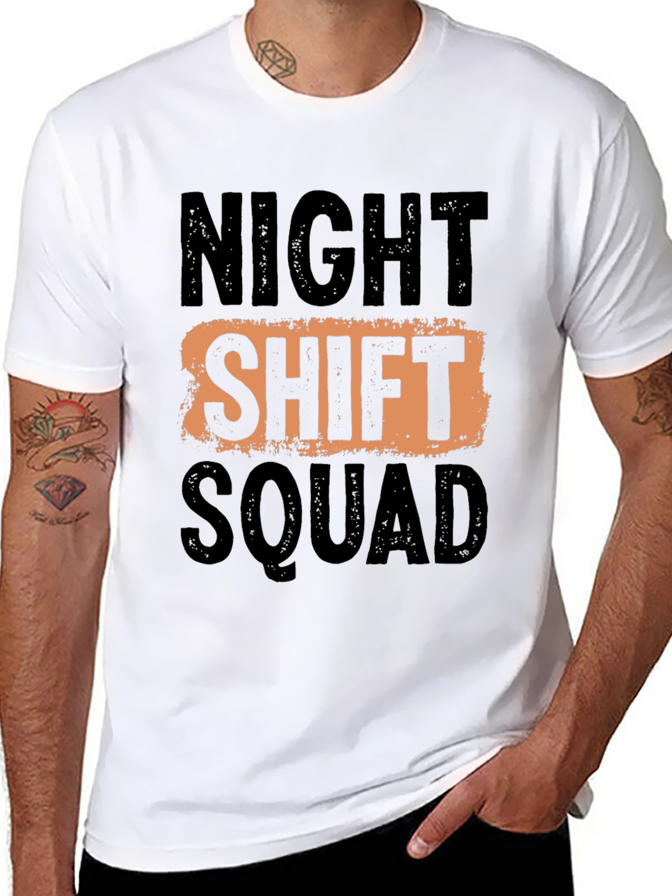 Night Shift Squad Graphic T-Shirt