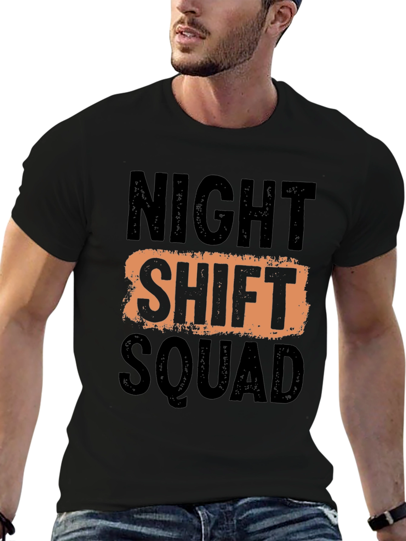 Night Shift Squad Graphic T-Shirt