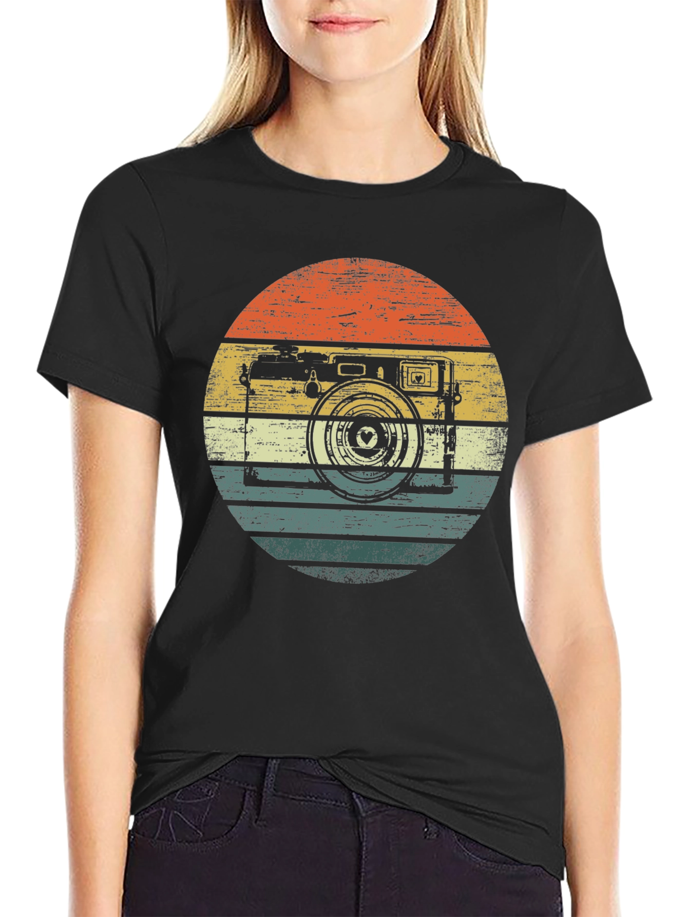 Retro Camera Graphic T-Shirt