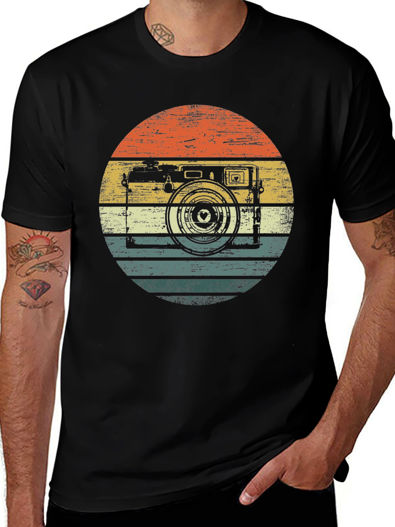 Retro Camera Graphic T-Shirt