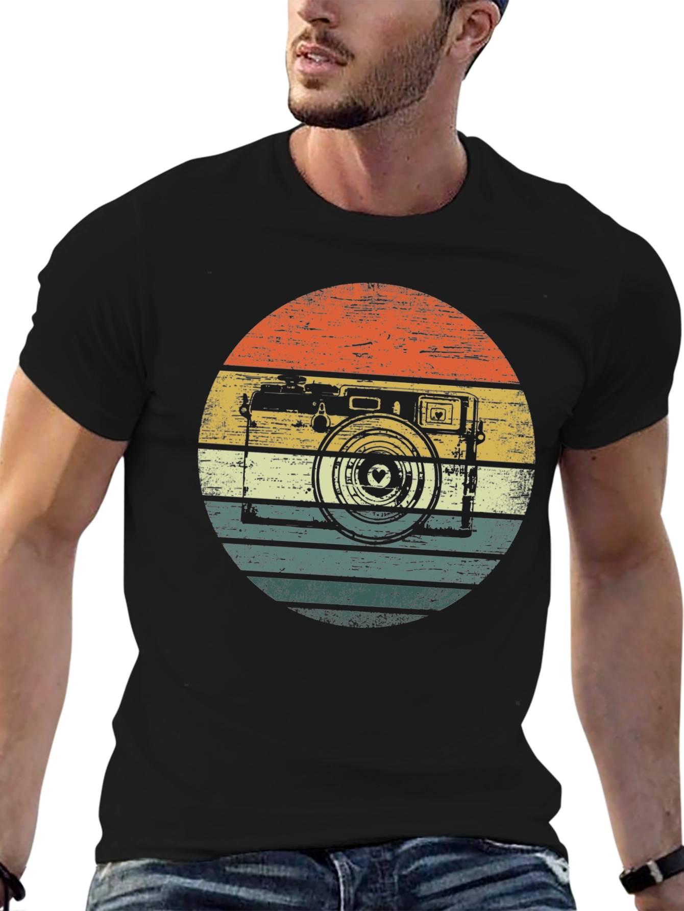 Retro Camera Graphic T-Shirt