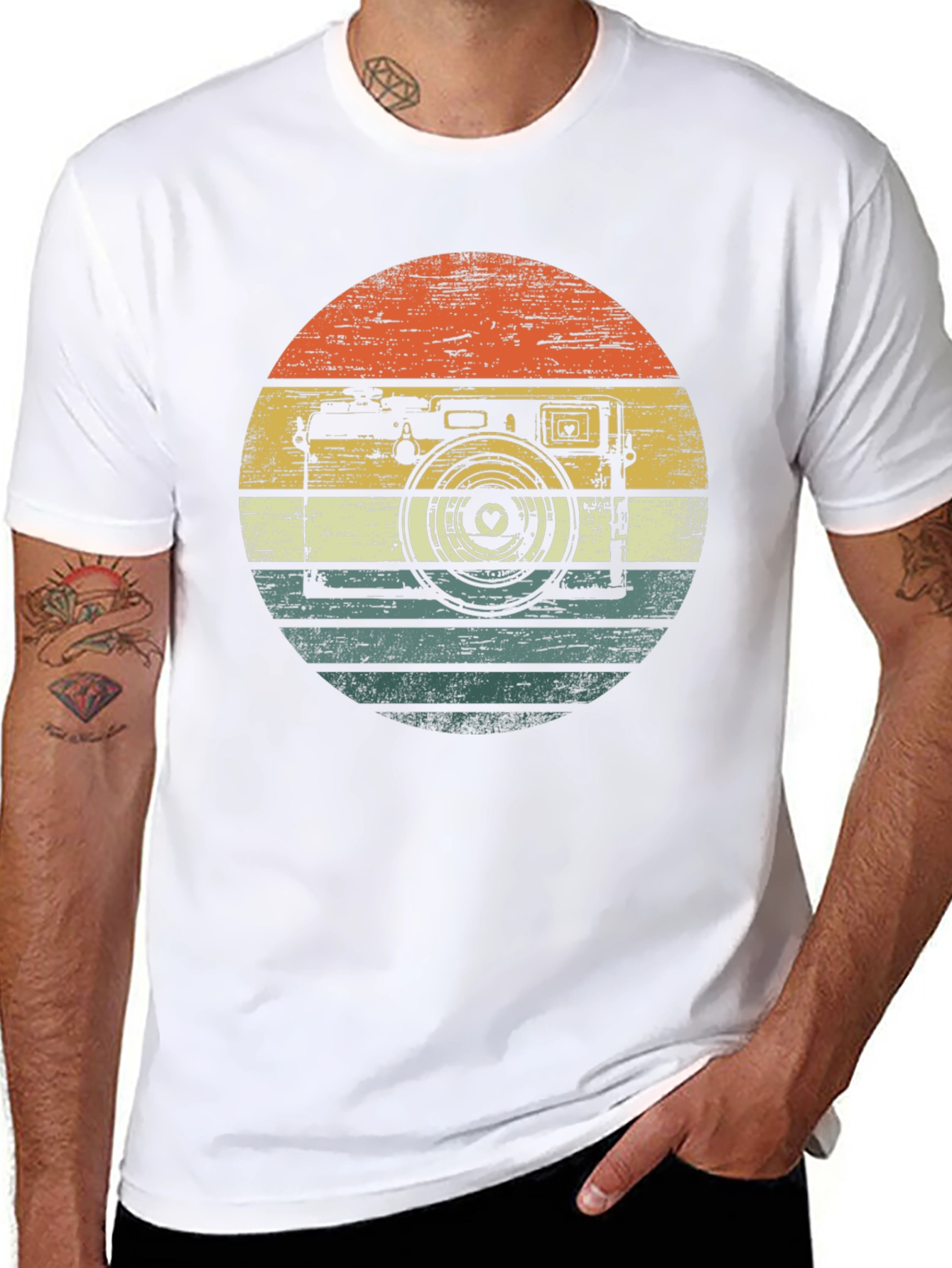 Retro Camera Graphic T-Shirt