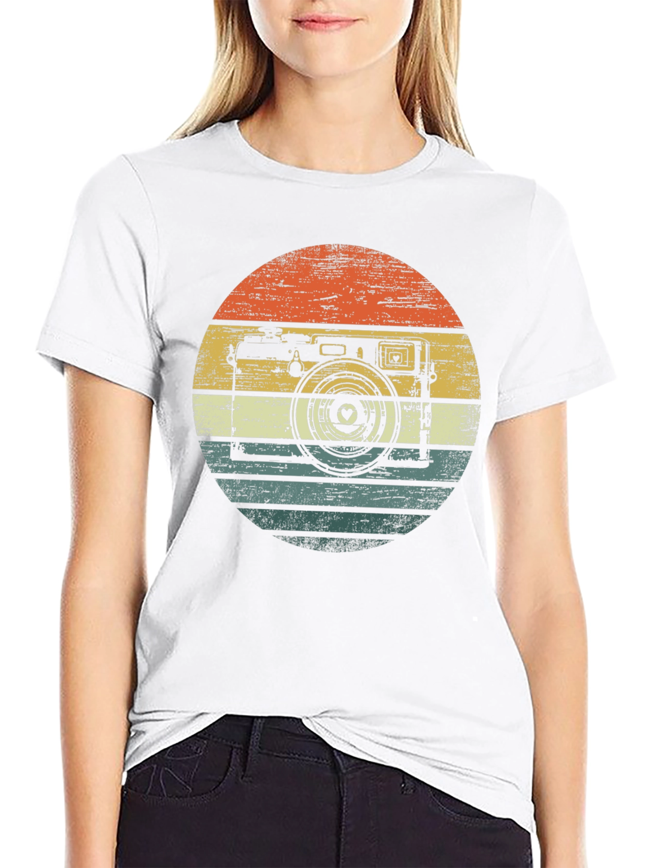 Retro Camera Graphic T-Shirt