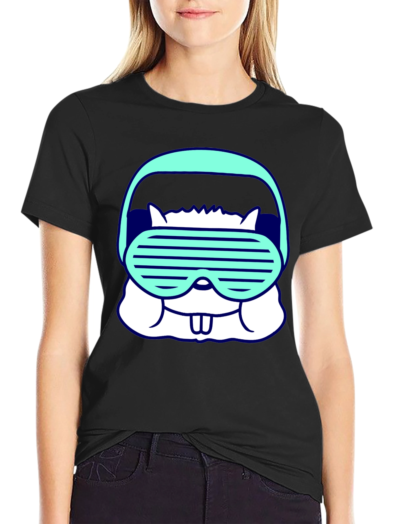 Retro Gamer Squirrel Graphic T-Shirt