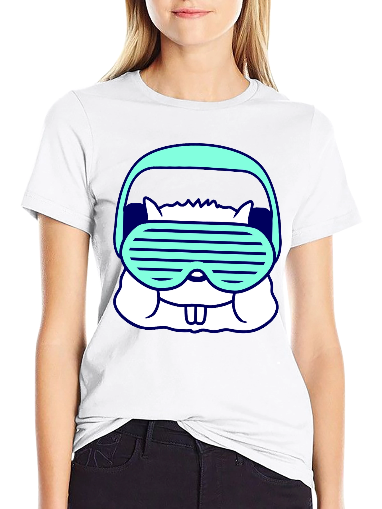 Retro Gamer Squirrel Graphic T-Shirt