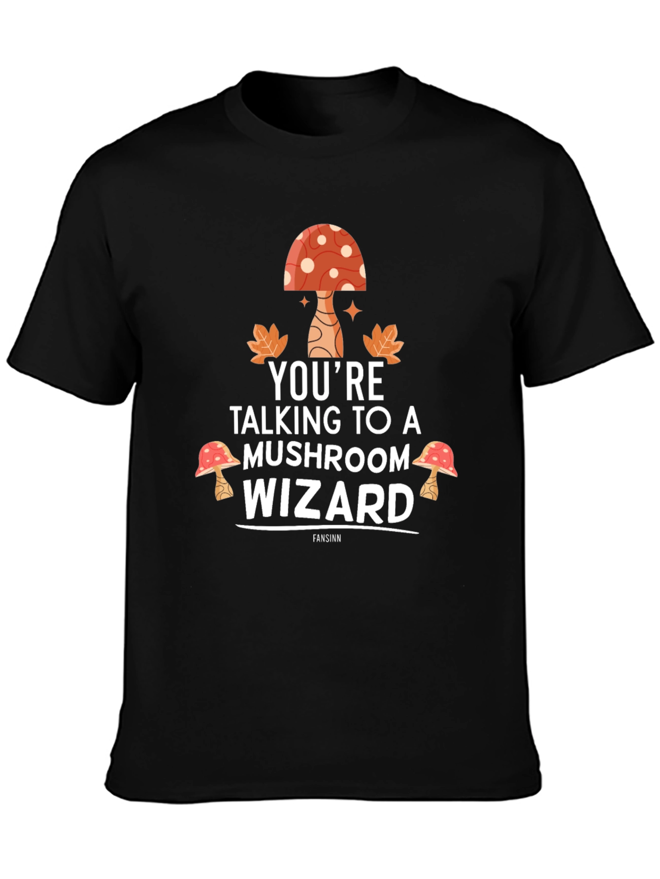 Mushroom Wizard Graphic T-Shirt - Unisex Cotton Tee