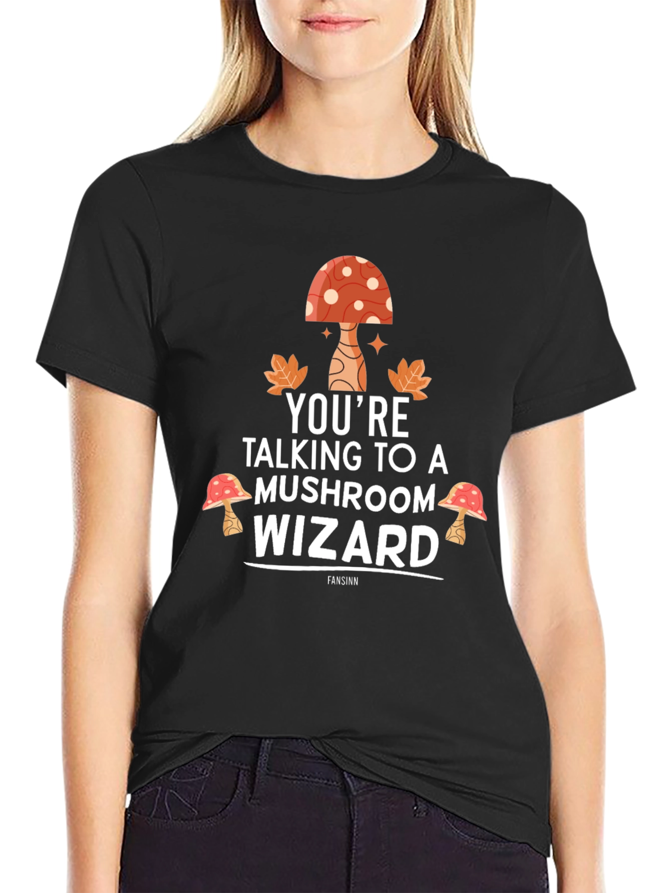 Mushroom Wizard Graphic T-Shirt - Unisex Cotton Tee