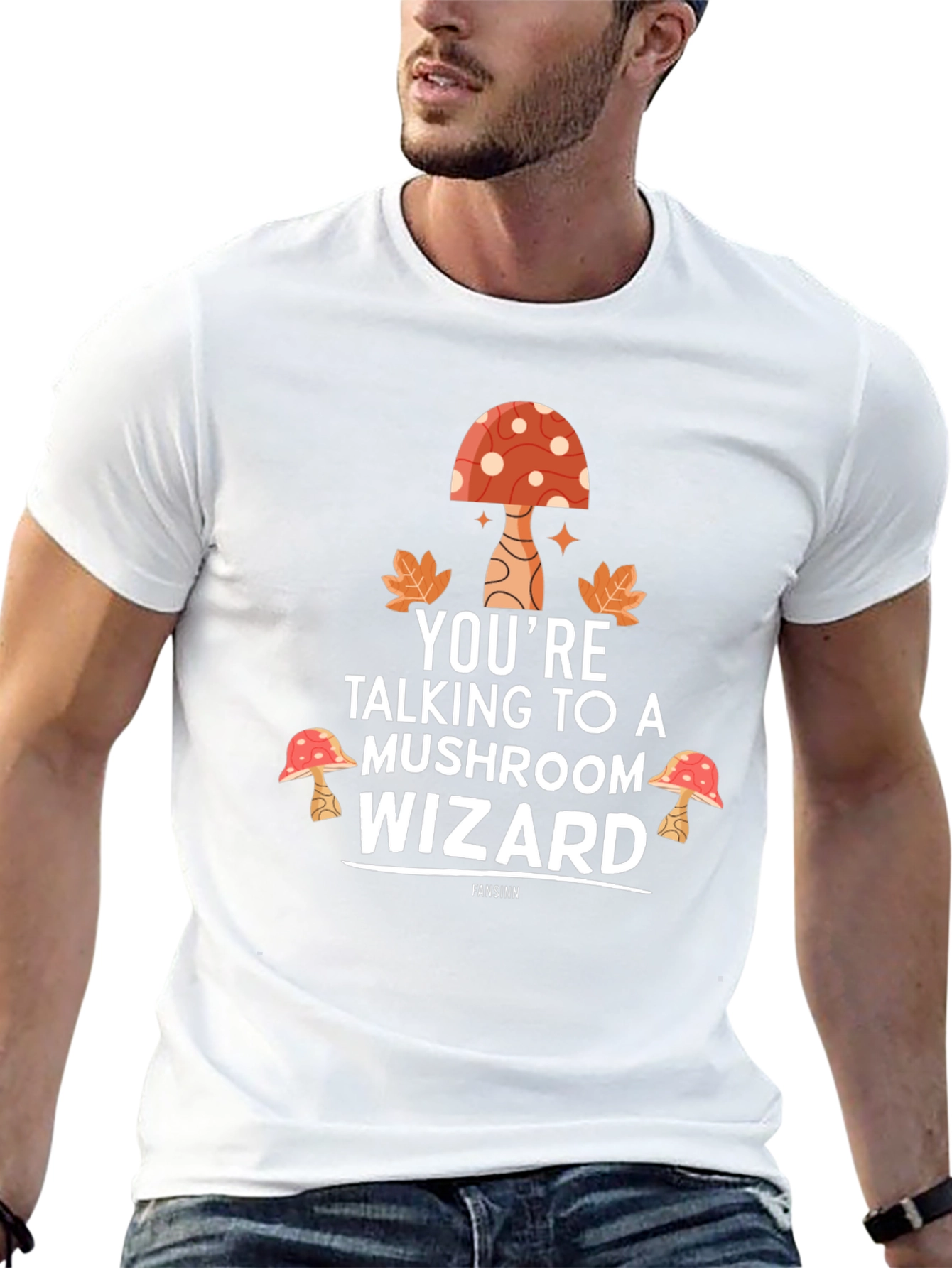 Mushroom Wizard Graphic T-Shirt - Unisex Cotton Tee