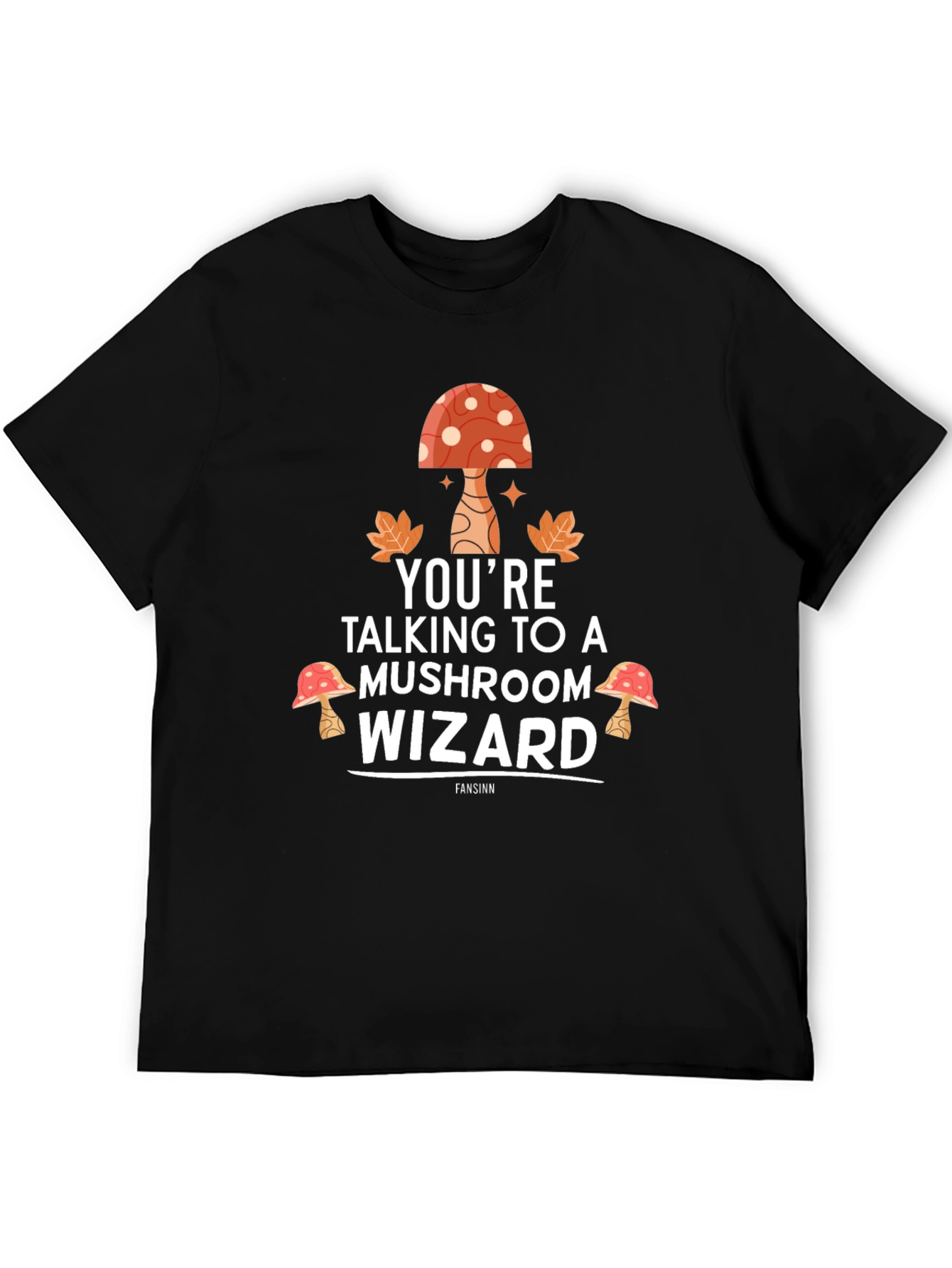 Mushroom Wizard Graphic T-Shirt - Unisex Cotton Tee