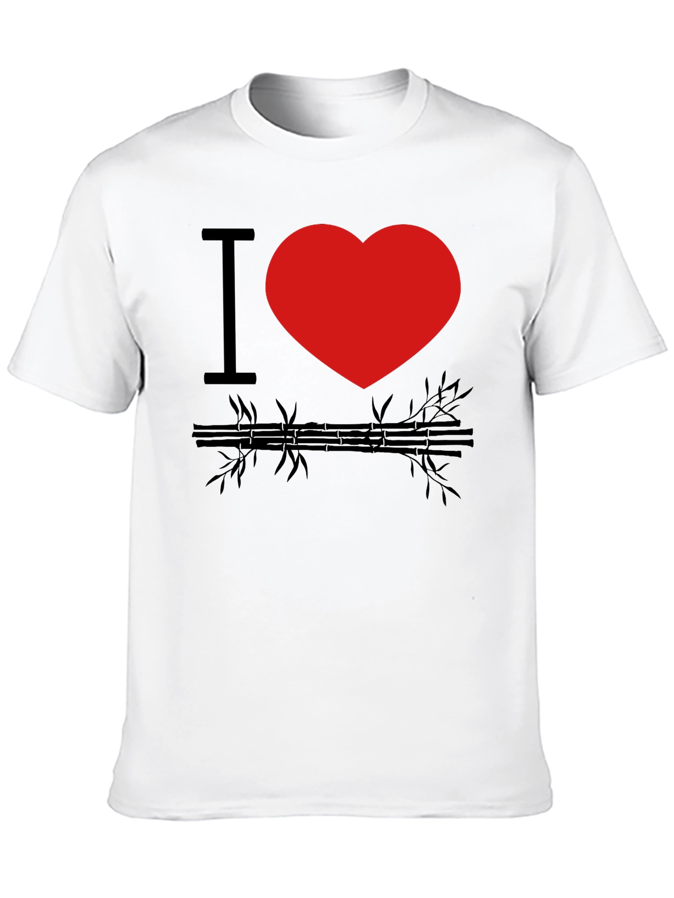 I Heart Bamboo Black Graphic Tee