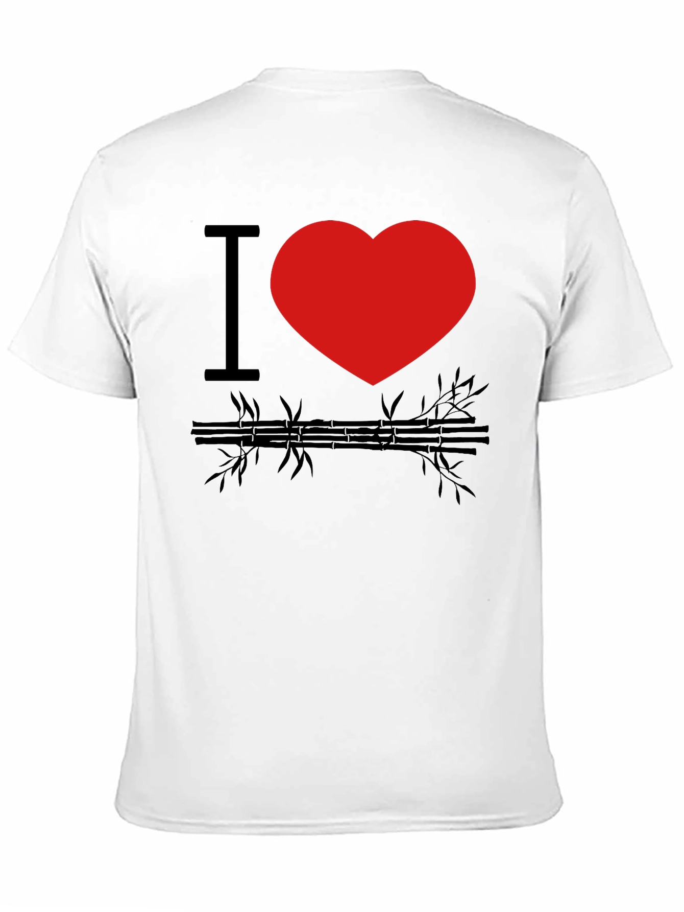 I Heart Bamboo Black Graphic Tee