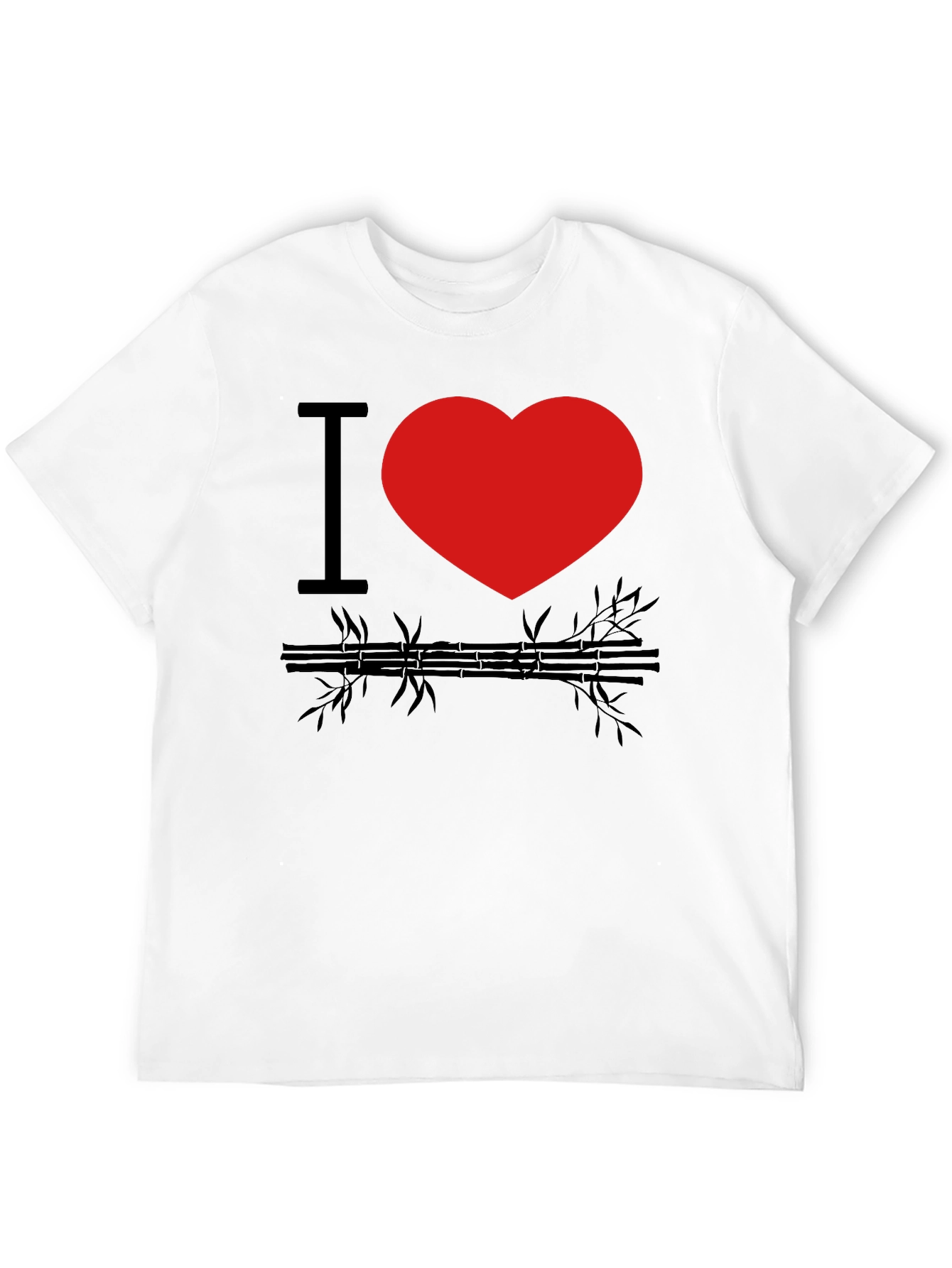 I Heart Bamboo Black Graphic Tee