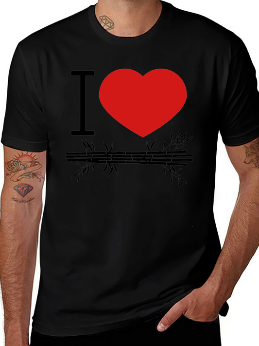 I Heart Bamboo Black Graphic Tee