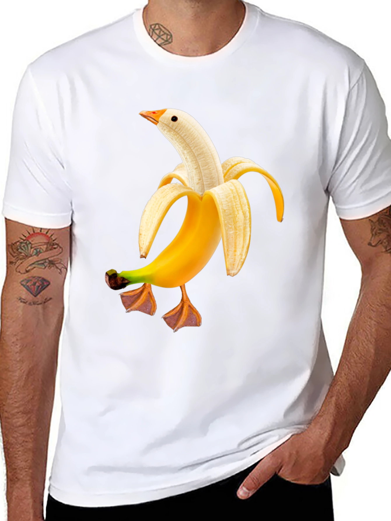 Banana Duck Funny Graphic Tee