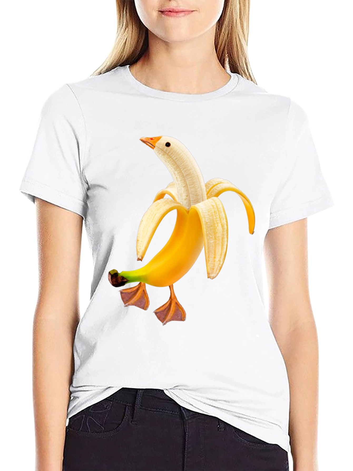 Banana Duck Funny Graphic Tee