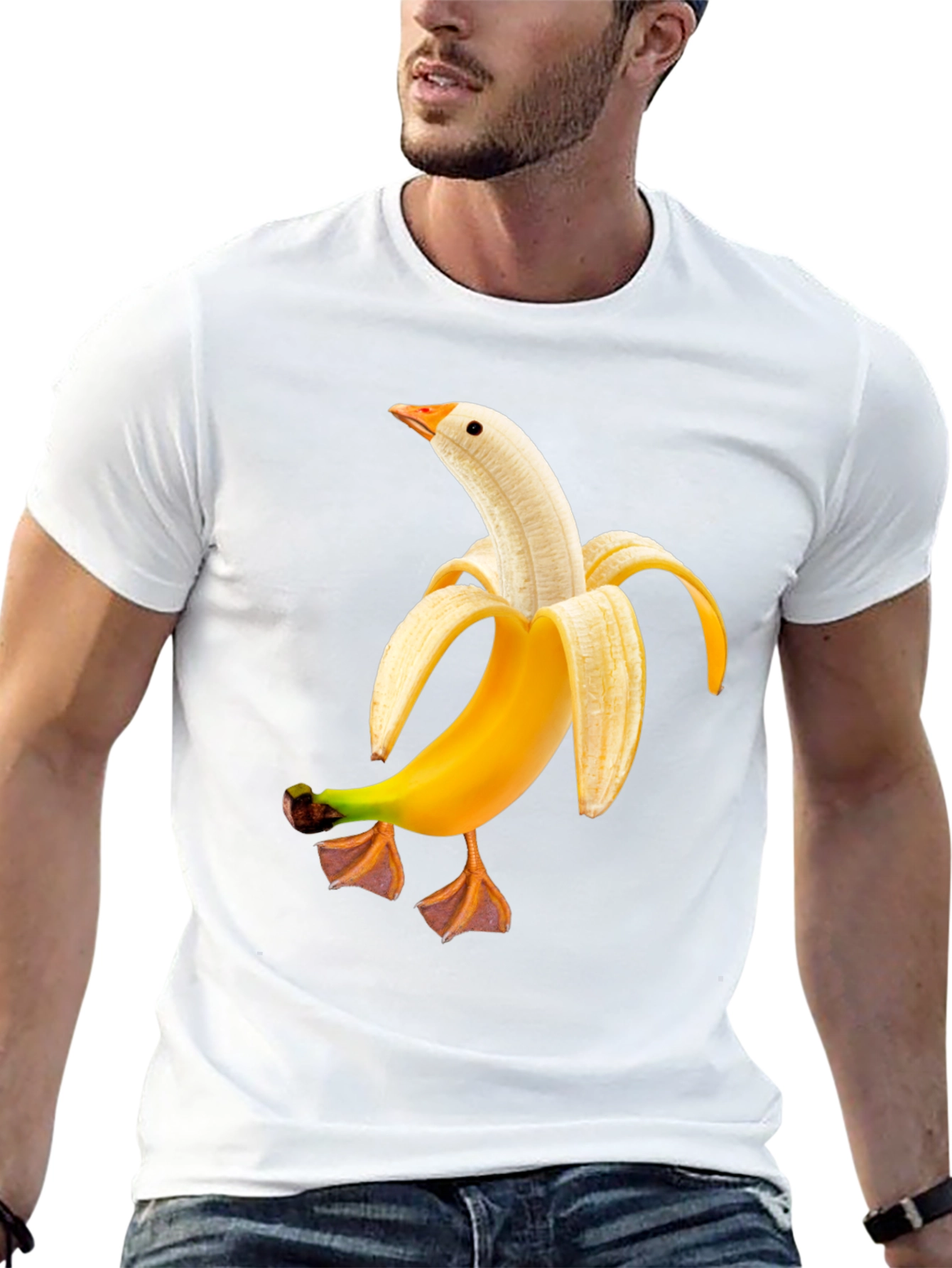 Banana Duck Funny Graphic Tee