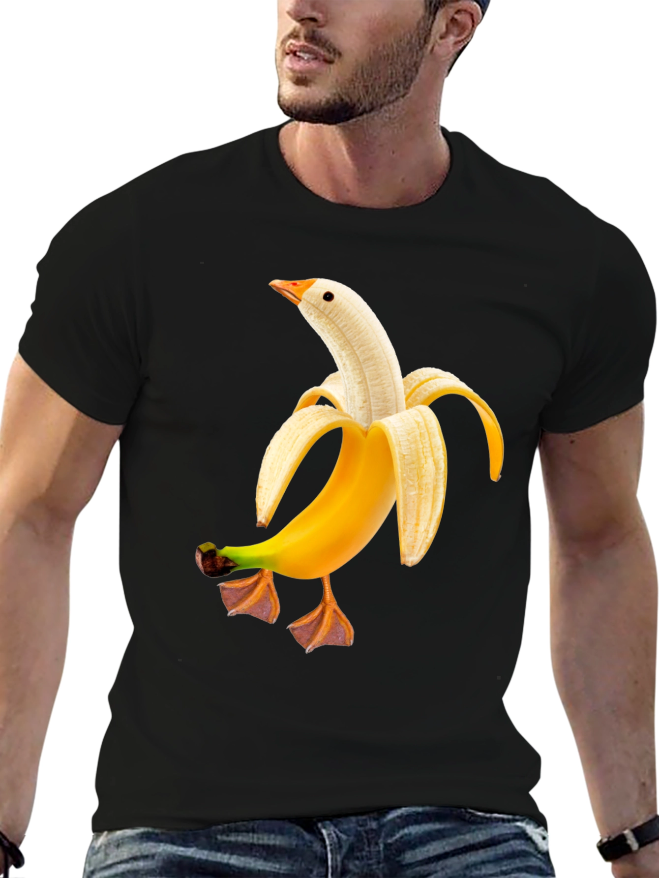 Banana Duck Funny Graphic Tee