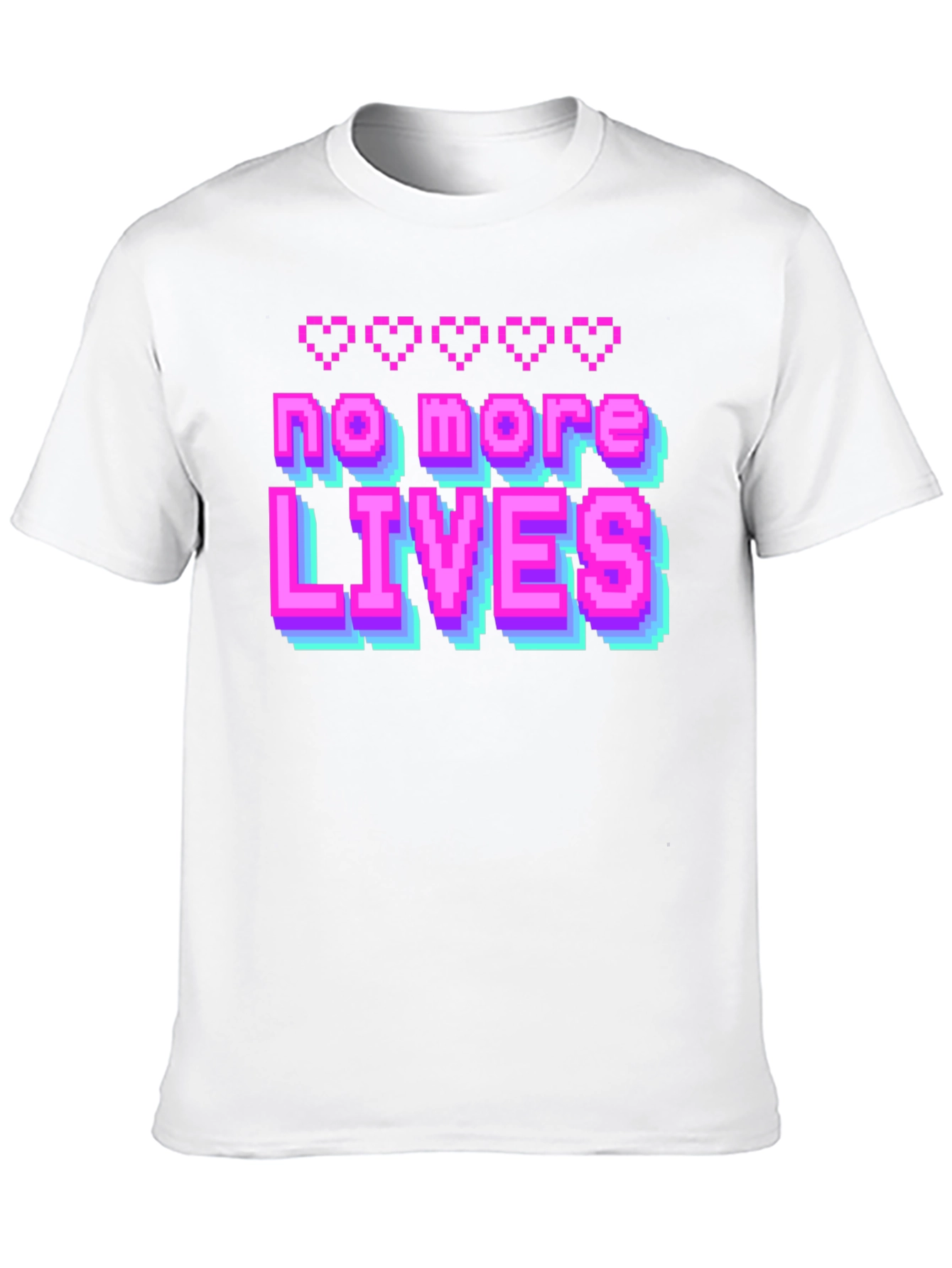 No More Lives T-Shirt - Retro Gaming Style