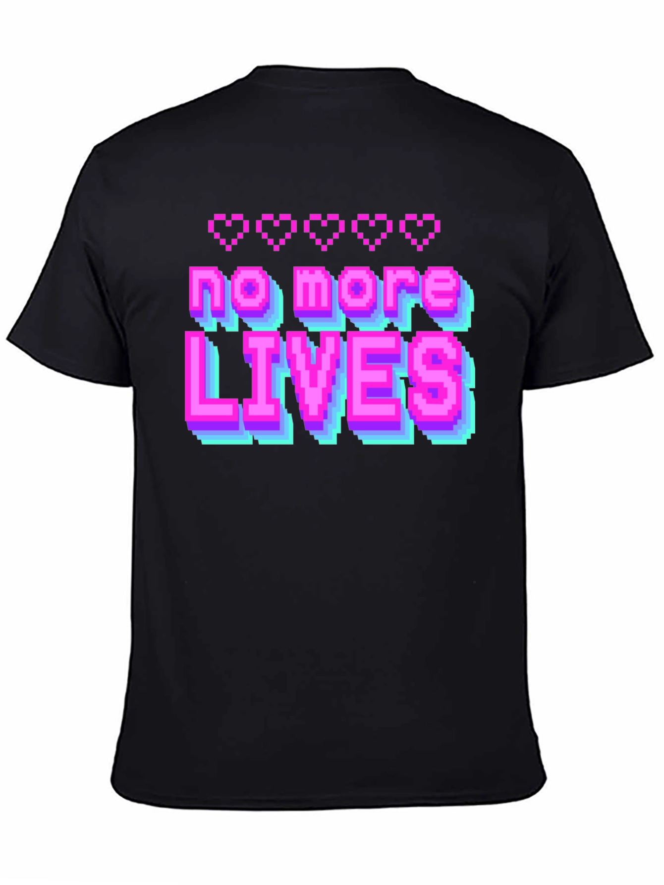 No More Lives T-Shirt - Retro Gaming Style