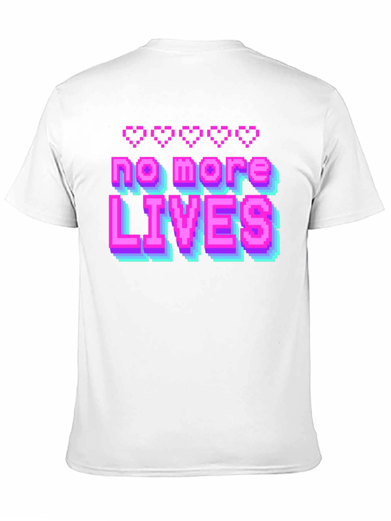 No More Lives T-Shirt - Retro Gaming Style