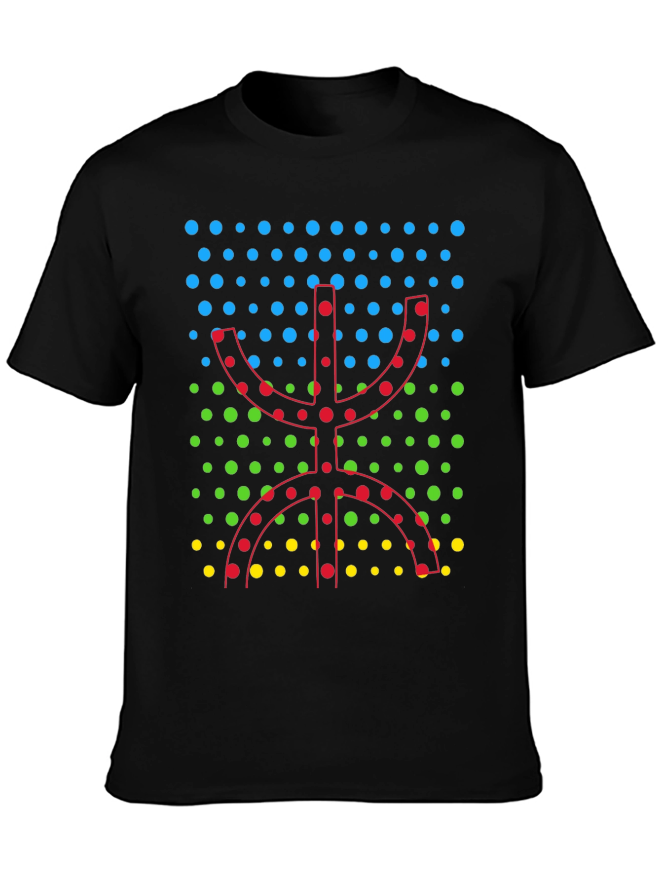Amazigh Symbol Black T-Shirt