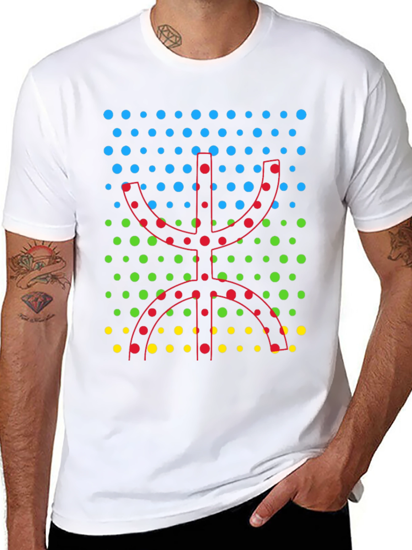 Amazigh Symbol Black T-Shirt