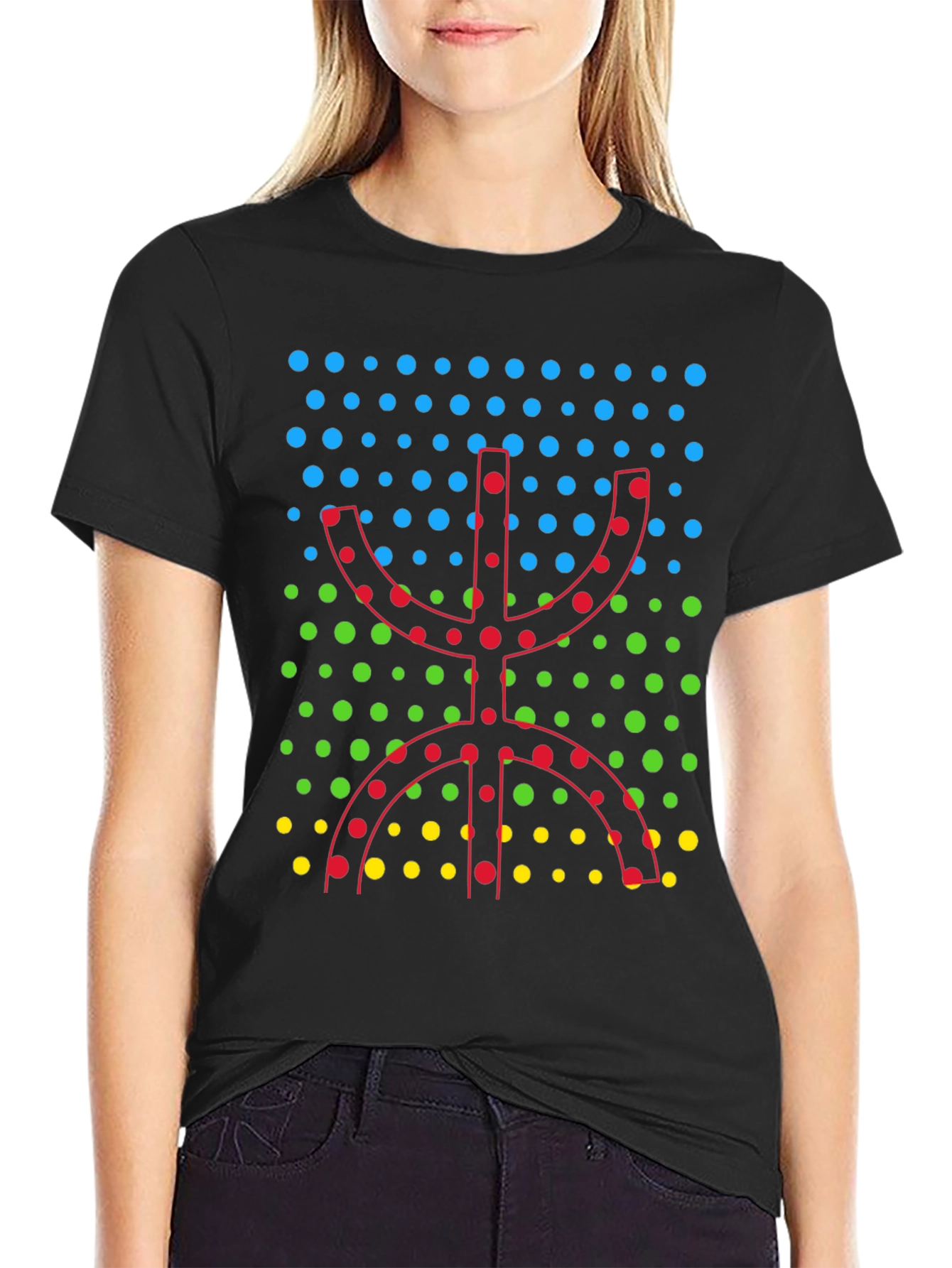 Amazigh Symbol Black T-Shirt