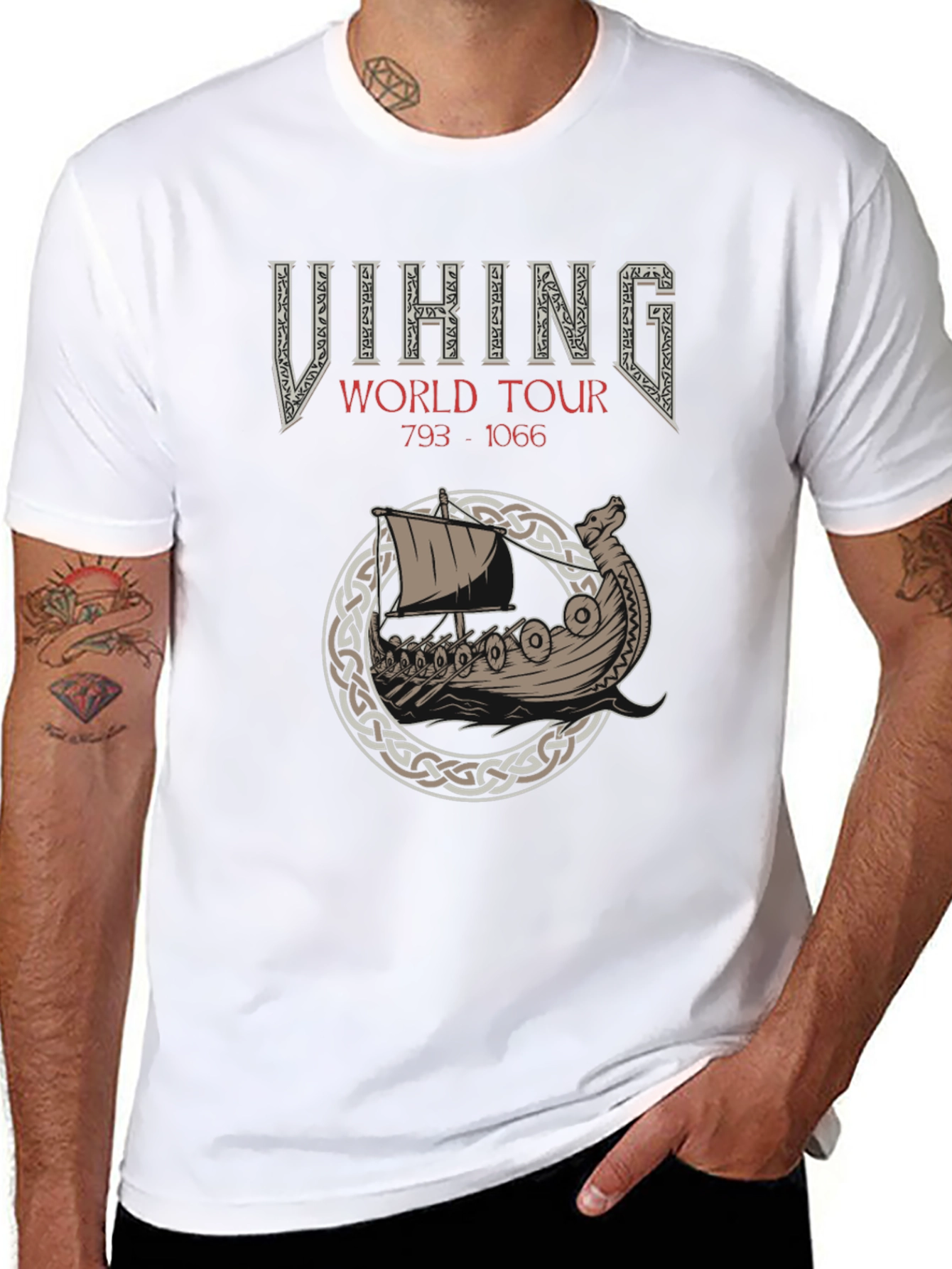 Viking World Tour 793-1066 Black T-Shirt