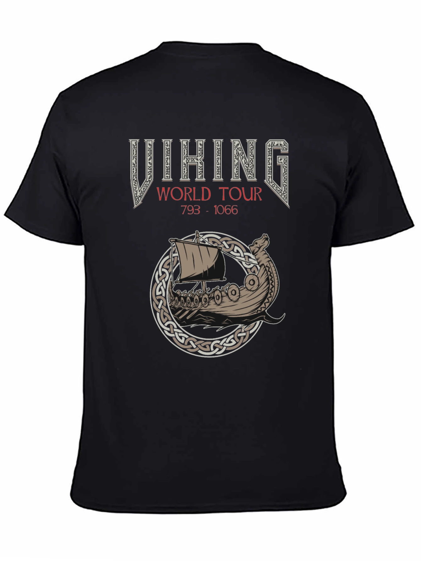 Viking World Tour 793-1066 Black T-Shirt