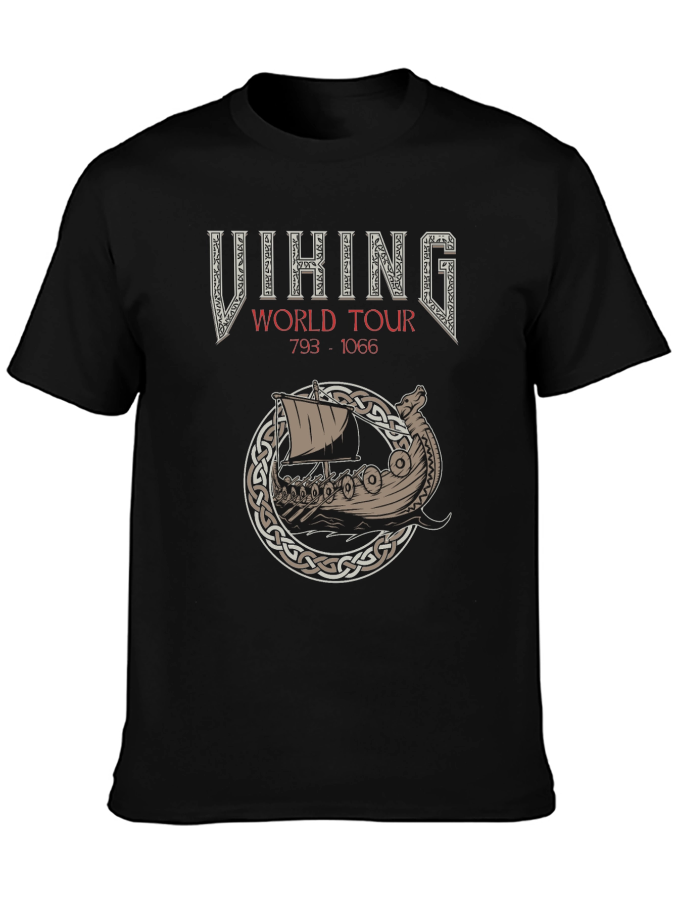 Viking World Tour 793-1066 Black T-Shirt