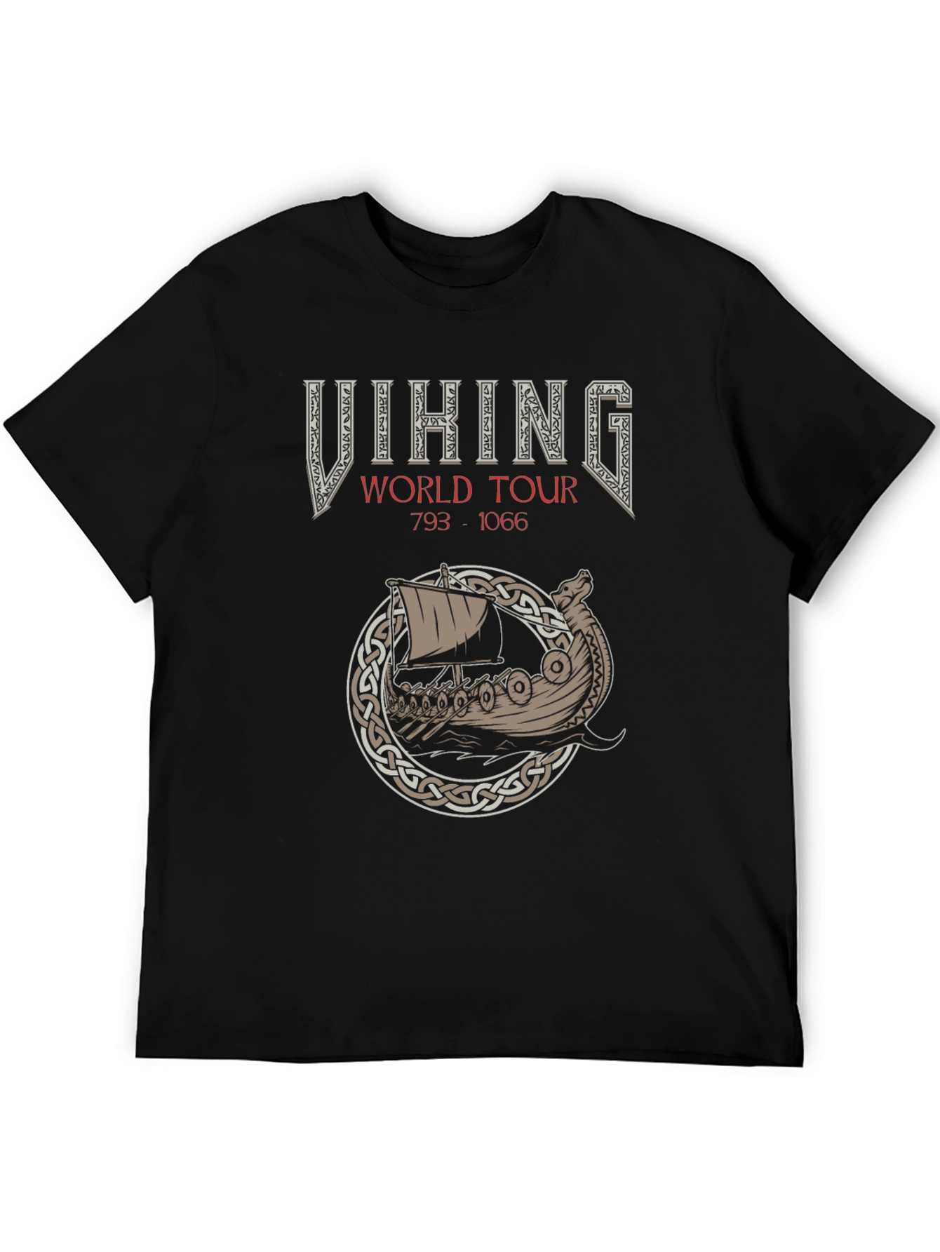 Viking World Tour 793-1066 Black T-Shirt