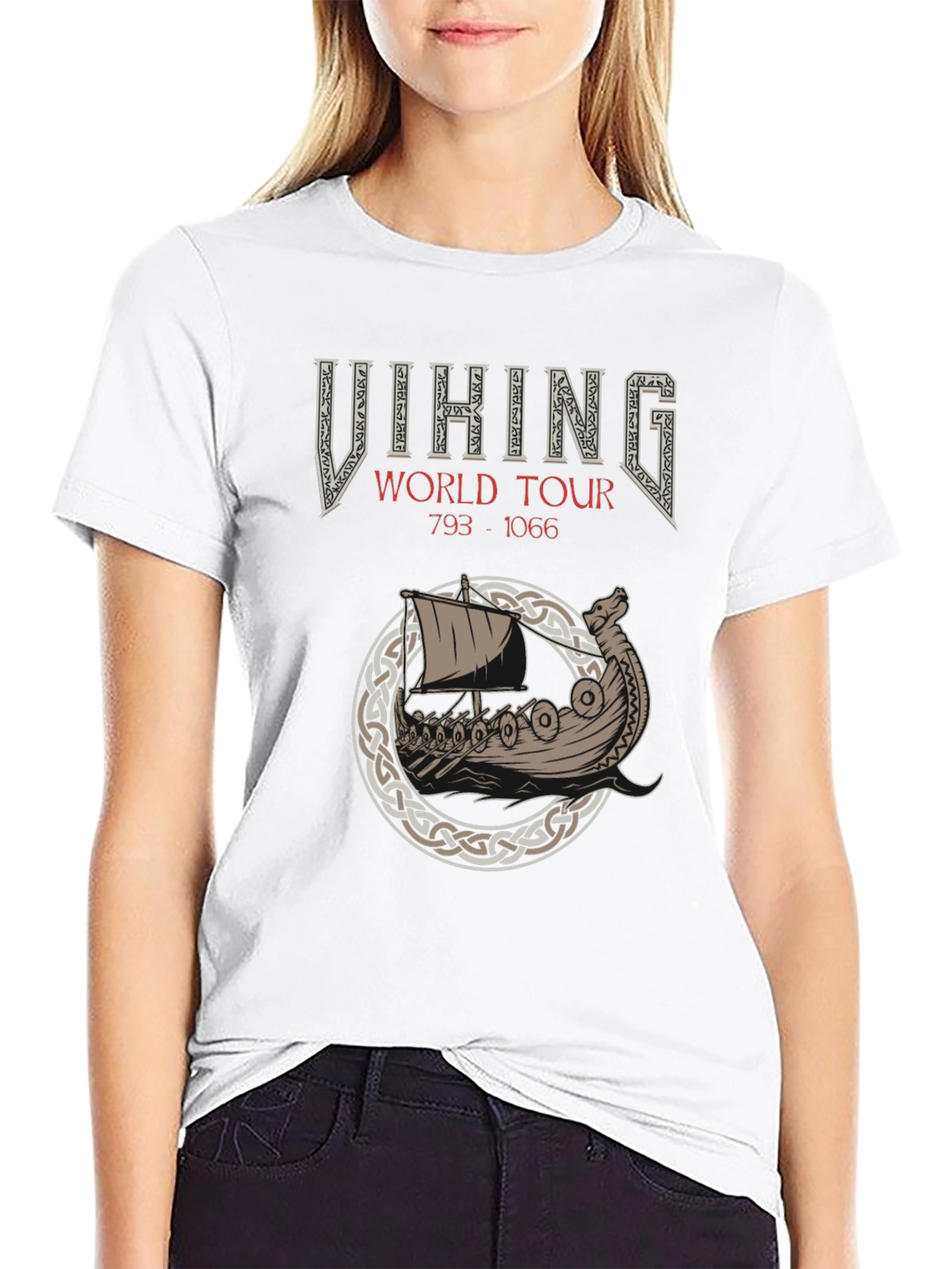 Viking World Tour 793-1066 Black T-Shirt