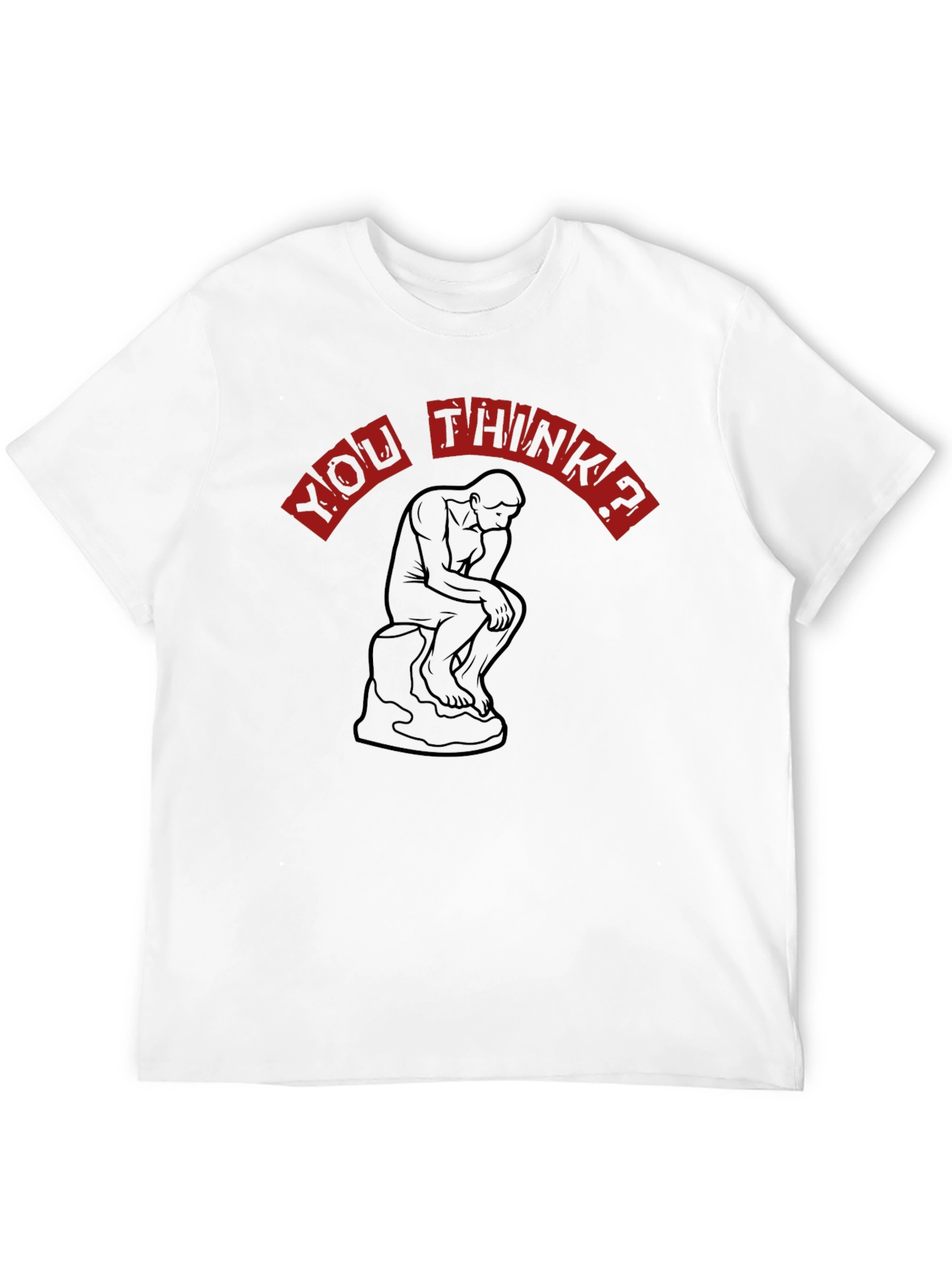 Thinker Graphic Tee - Black Unisex T-Shirt