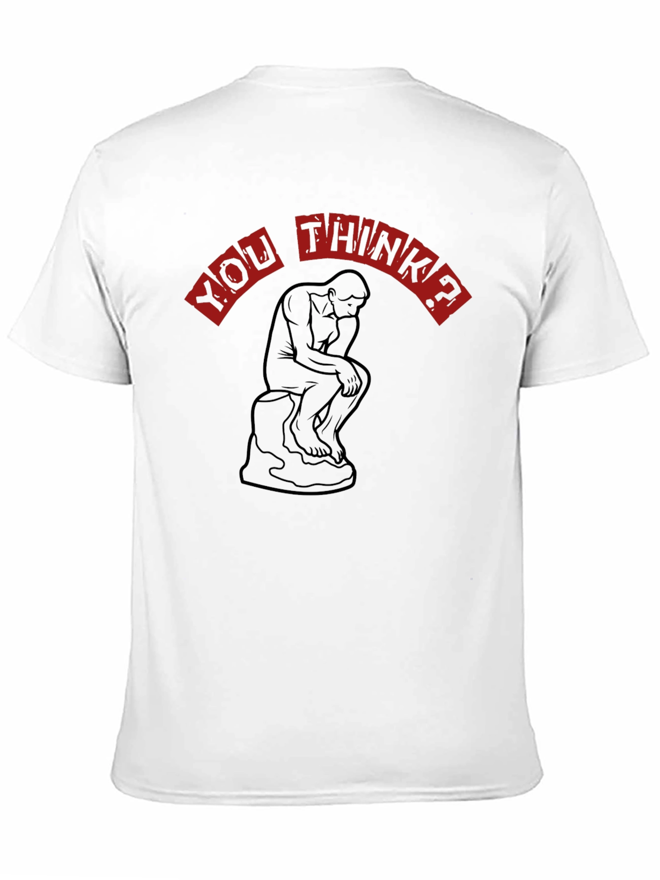 Thinker Graphic Tee - Black Unisex T-Shirt