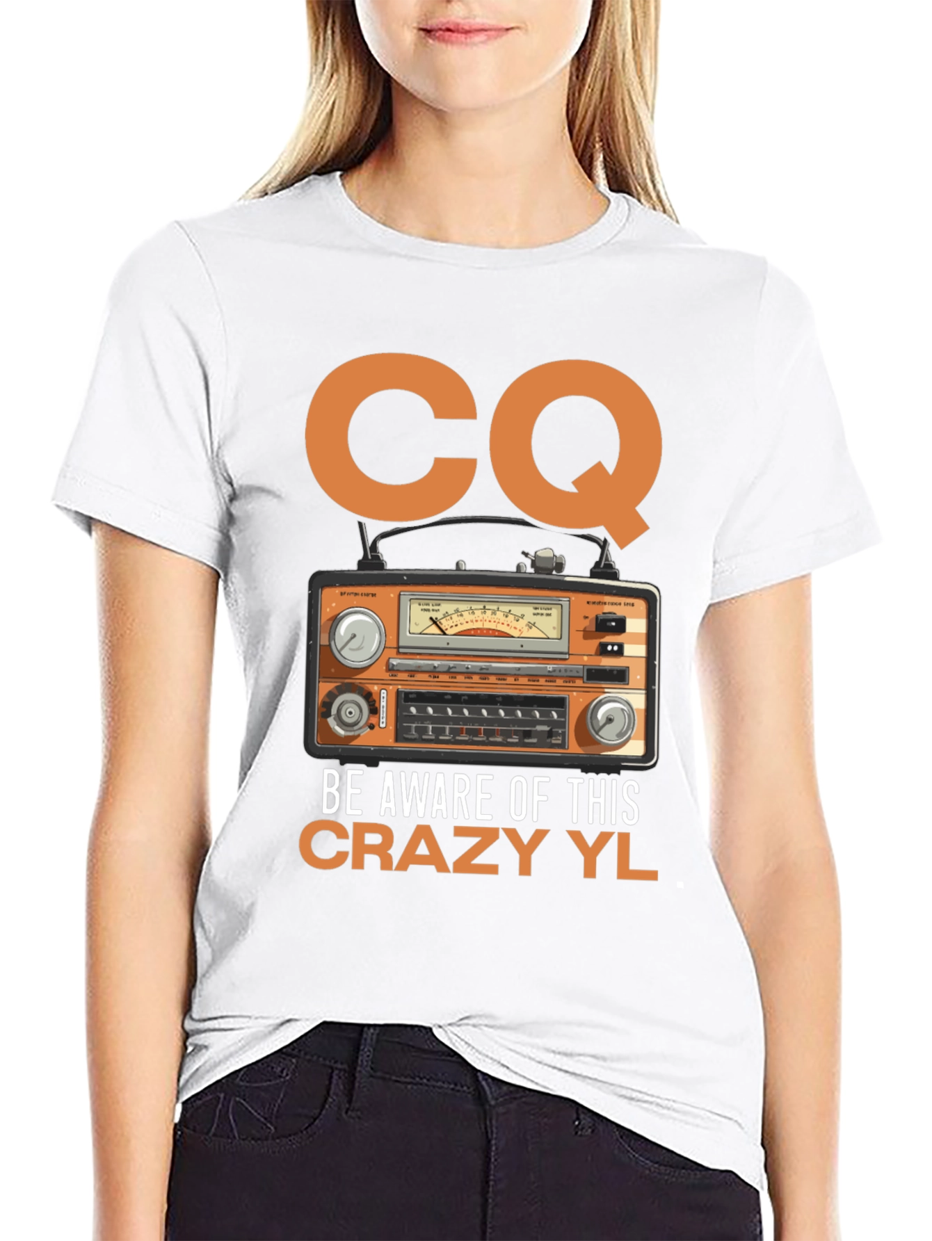 CQ Crazy YL Radio T-Shirt
