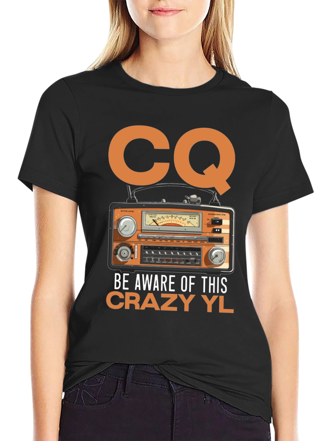 CQ Crazy YL Radio T-Shirt