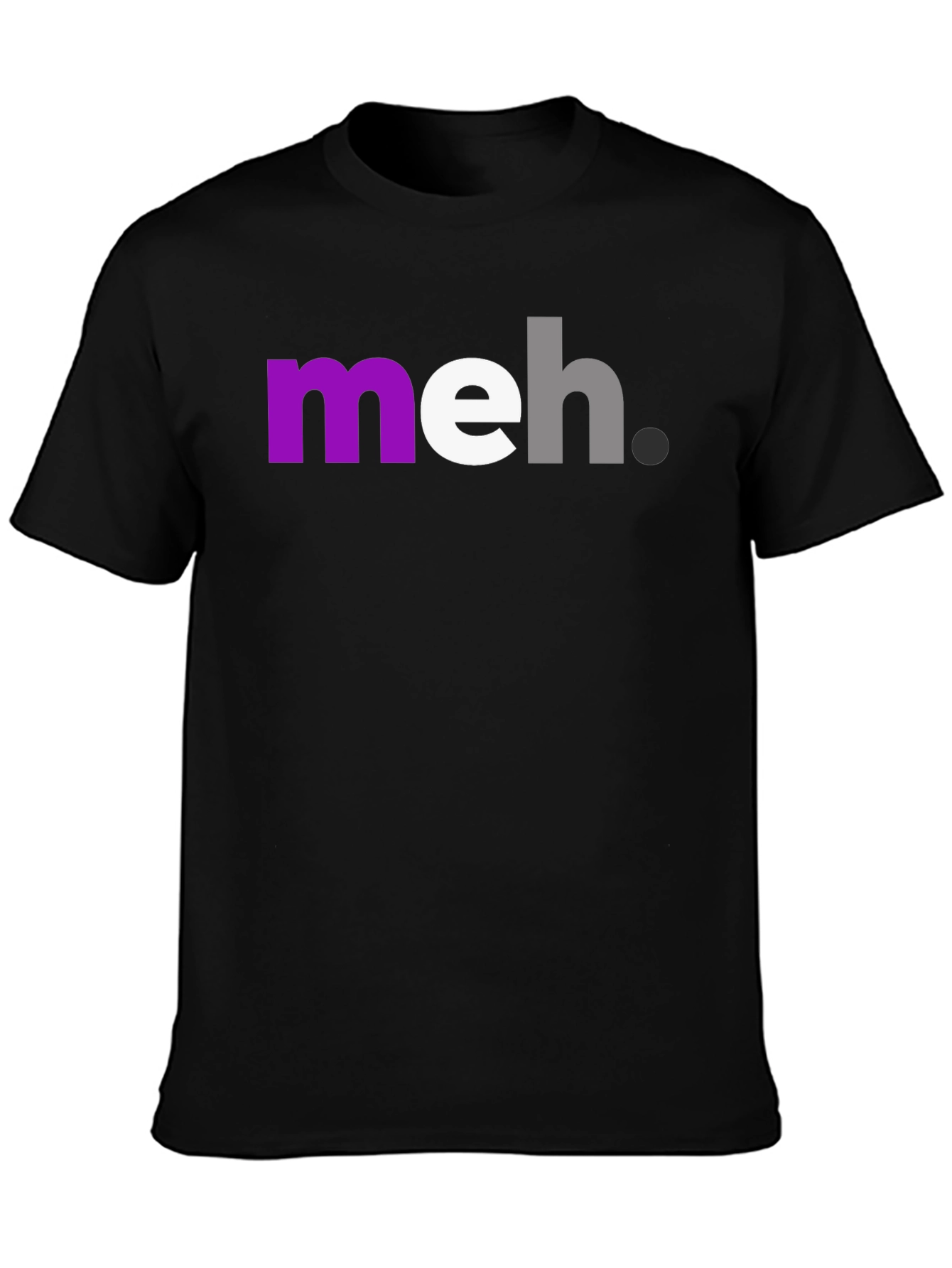 Meh. Graphic T-Shirt - Casual Crew Neck Tee