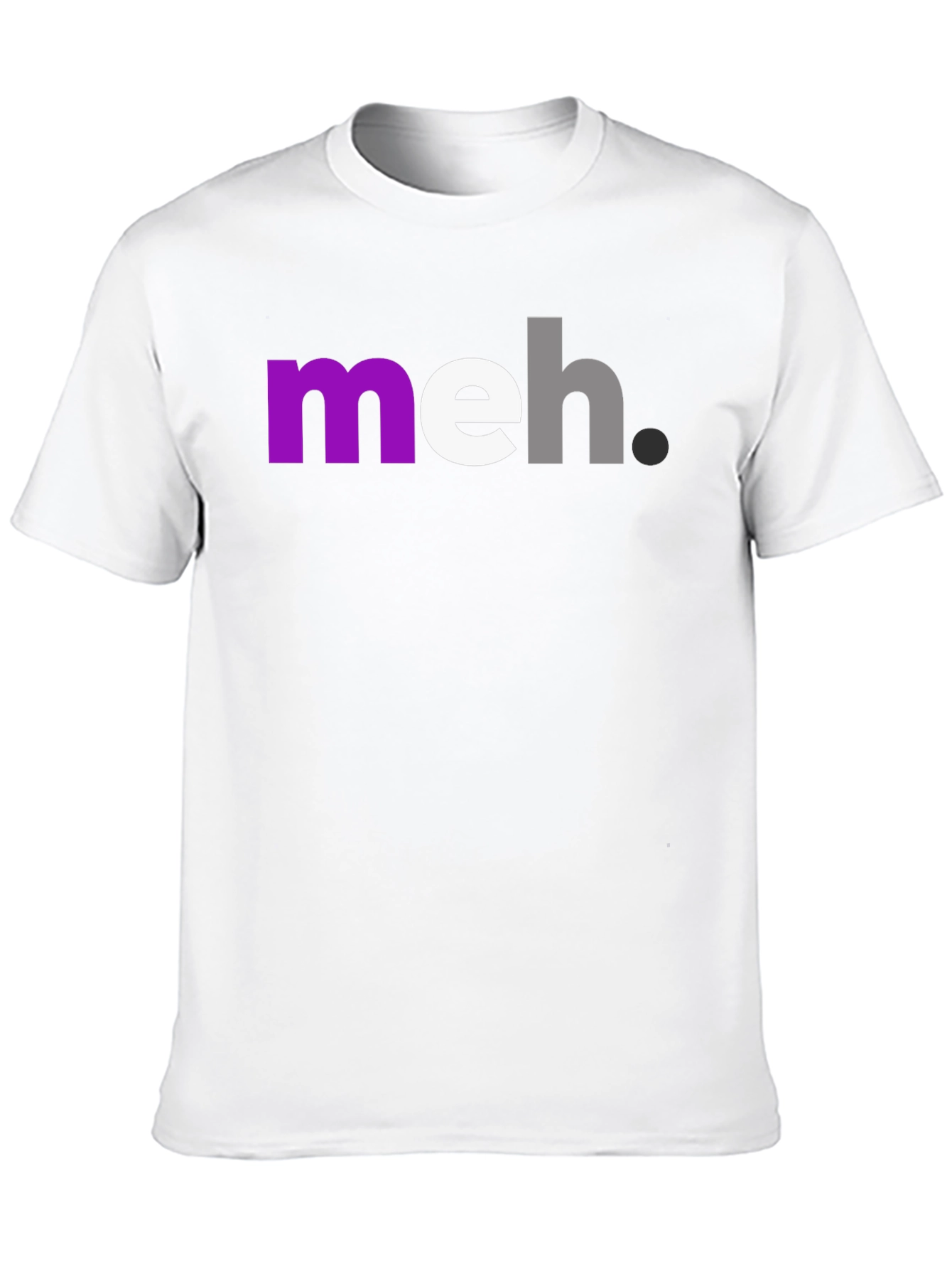 Meh. Graphic T-Shirt - Casual Crew Neck Tee