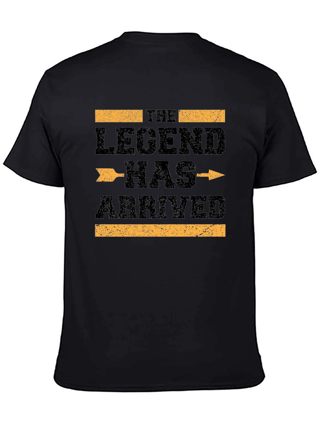 The Legend Has Arrived Black Graphic T-Shirt