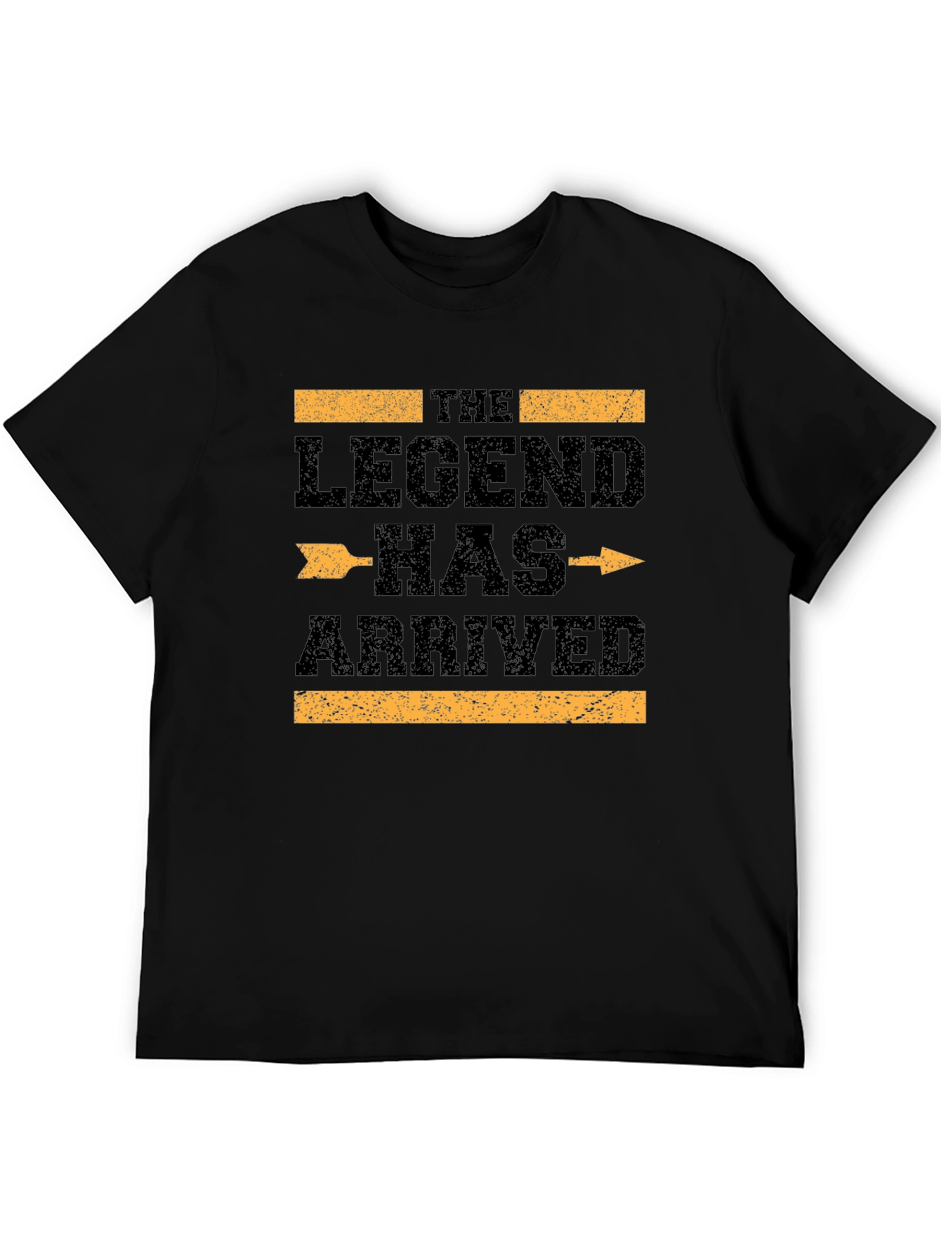 The Legend Has Arrived Black Graphic T-Shirt