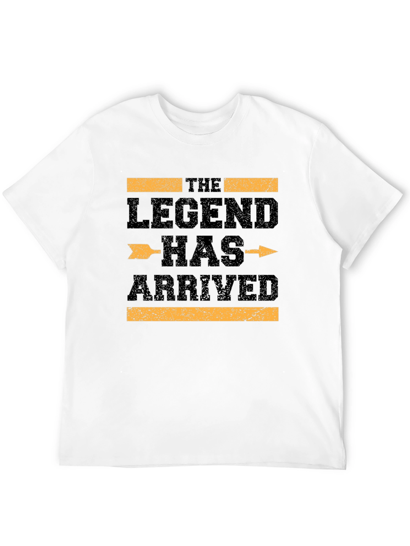 The Legend Has Arrived Black Graphic T-Shirt