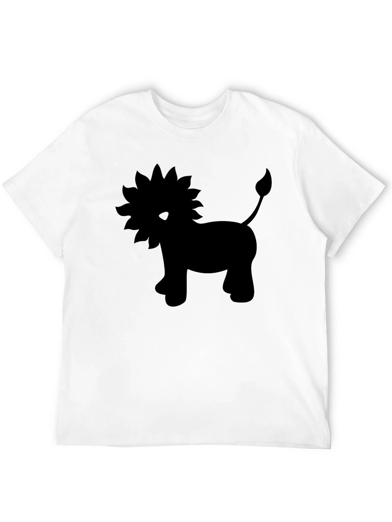 Black Lion Graphic Tee - Soft Cotton Blend
