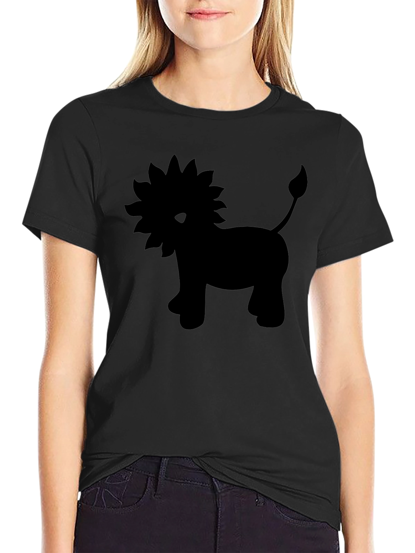 Black Lion Graphic Tee - Soft Cotton Blend