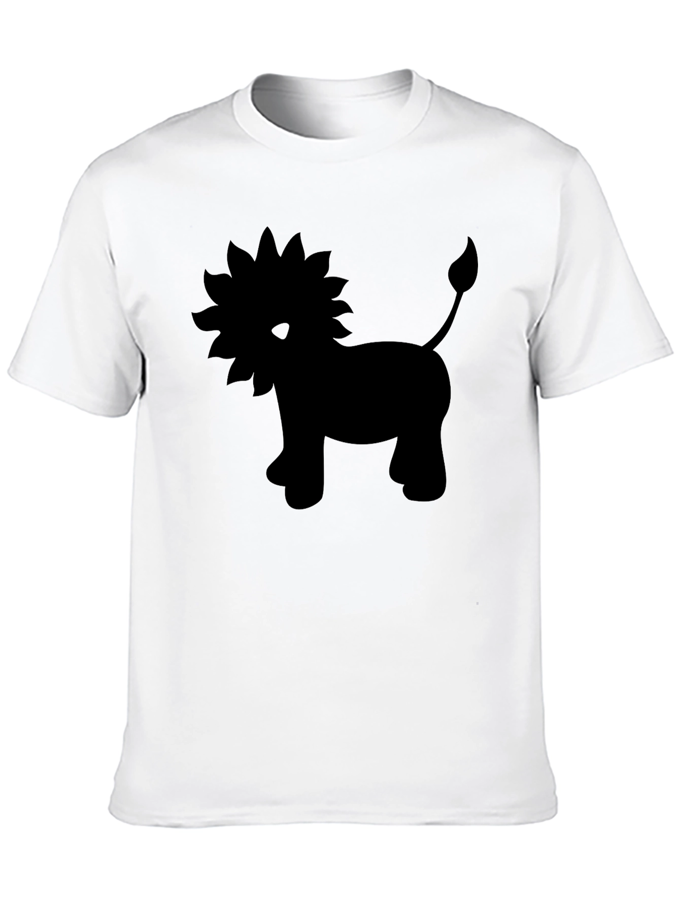Black Lion Graphic Tee - Soft Cotton Blend